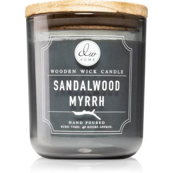 DW Home Signature Sandalwood Myrrh lumânare parfumată cu fitil din lemn 326 g