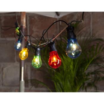 Șirag luminos LED de exterior pentru petreceri cu lumini colorate Best Season Circus, 10 lumini