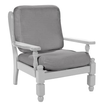 Husa elastica uni pentru fotoliu rustic - gri perlat - Mărimea set husă spătar + husă scaun