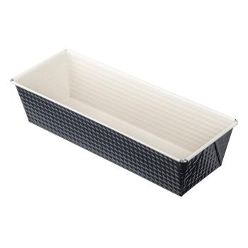 Formă de chec / cozonac Zenker Creme Noir, 30,5 x 11,5 cm, negru - alb