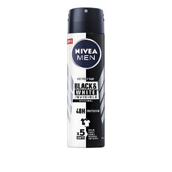 Nivea Spray antiperspirant pentru barbati invizibile pentru Black & White Putere 150 ml