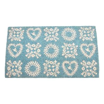 Covoraș de intrare din fibre de nucă de cocos 43x73 cm Blue Friendship – Rex London