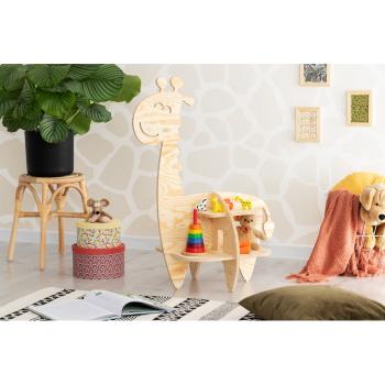 Bibliotecă pentru copii în decor de pin în culoare naturală 90x60 cm Giraffe - Adeko