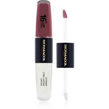 Dermacol 16H Lip Colour ruj rezistent si luciu de buze. culoare 12 Trouble Free 2x4 ml