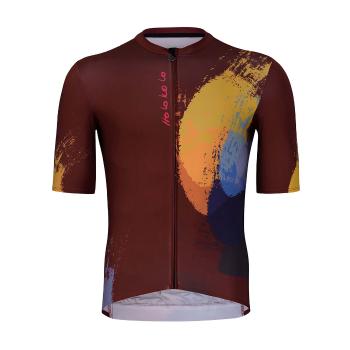 
                 HOLOKOLO Tricou de ciclism cu mânecă scurtă - SURPRISED ELITE - bordo 
            