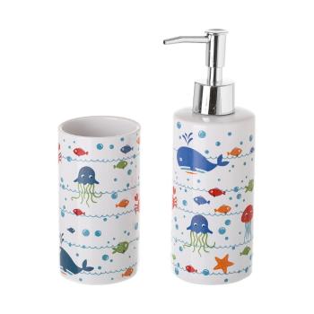 Set de accesorii de baie alb Aquario – Casa Selección