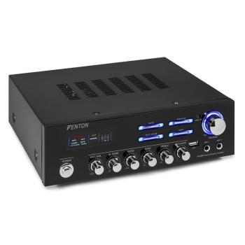 Fenton AV120BT, amplificator stereo HiFi, 120 W RMS, (2 x 60 W la 8 Ohm), BT / USB / AUX