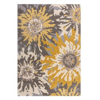 Covor Flair Rugs Soft Floral, 120x170 cm, gri-galben