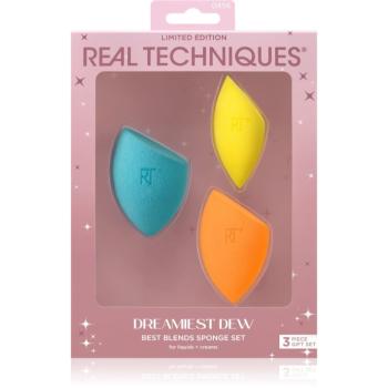 Real Techniques Dreamiest Dew Best Blends Sponge Set set de aplicatoare pentru make-up