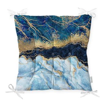 Pernă pentru scaun Minimalist Cushion Covers Blue Marble, 40 x 40 cm
