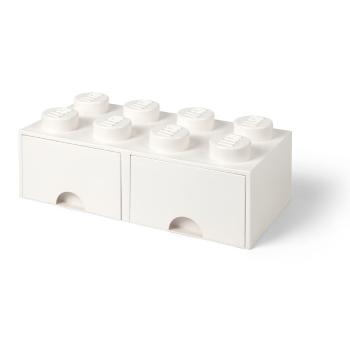 Cutie depozitare cu 2 sertare LEGO®, alb