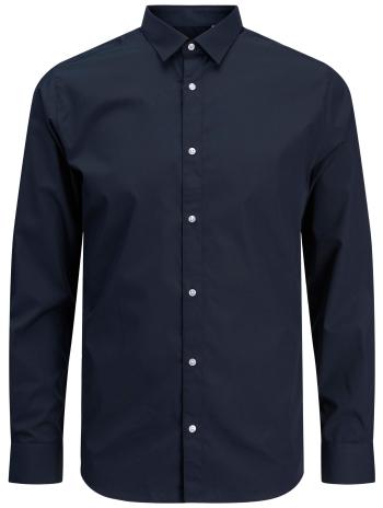 Jack&Jones PLUS Cămașă pentru bărbați JJJOE Slim Fit 12200623 Navy Blazer 4XL