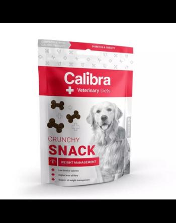 CALIBRA Veterinary Diet Crunchy Snack Weight Management 120 g gustare pentru caini adulti supraponderali sau cu diabet