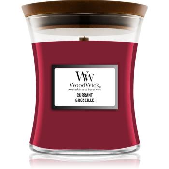 Woodwick Currant lumânare parfumată cu fitil din lemn 275 g