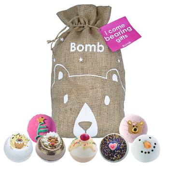 Bomb Cosmetics Set cadou de bombe efervescente pentru baie I Come Bearing Gifts 7 buc