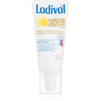 Ladival Anti-aging & Dark Spots crema protectoare impotriva imbatranirii pielii impotriva petelor SPF 50+ 50 ml