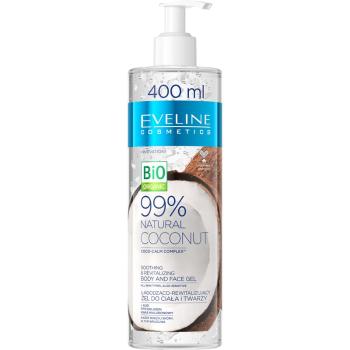 Eveline Cosmetics Bio Organic Natural Coconut gel calmant pentru piele sensibila 400 ml