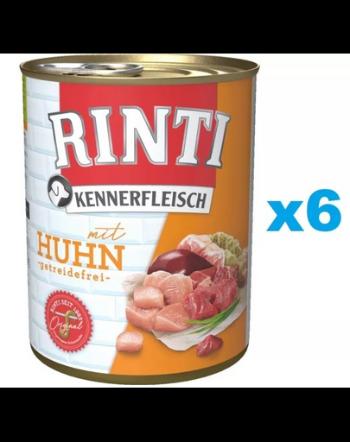 RINTI Kennerfleisch Chicken cu pui 6x800 g hrana caine adult