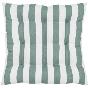 Față de pernă decorativă din bumbac Westwing Collection Timon, 40 x 40 cm, alb-verde