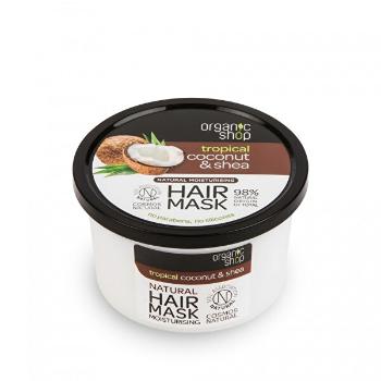 Organic Shop Mască de păr hidratantă Cocos tropical cu unt de shea(Hair MaskMoisture ) 250 ml