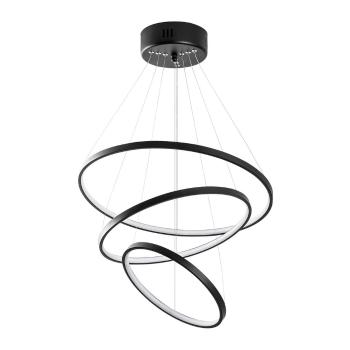 Lustră neagră LED ø 50 cm Simit – Opviq lights