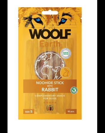 WOOLF Earth Noohide Stick with Rabbit S 90g batoane pentru caini, cu rata