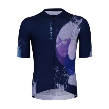 
                 HOLOKOLO Tricou de ciclism cu mânecă scurtă - FABULOUS ELITE - mov/gri/albastru  
            