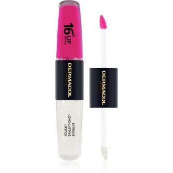 Dermacol 16H Lip Colour ruj rezistent si luciu de buze. culoare 8 2x4 ml