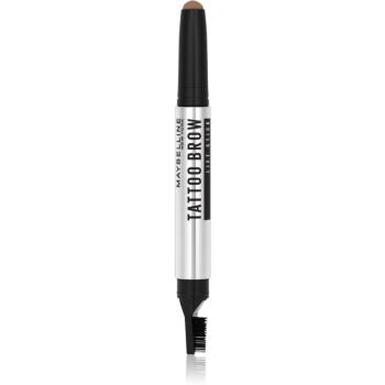 Maybelline Tattoo Brow Lift Stick creion pentru sprancene cu pensula culoare 02 Soft Brown 1 g