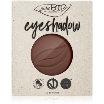 puroBIO Cosmetics Compact Eyeshadows fard ochi rezervă culoare 03 Brown 2,5 g