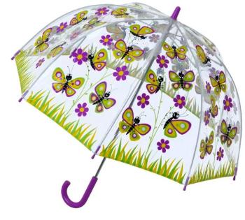 Blooming Brollies Copii transparent Holovaty Umbrela Butterfly Umbrela SBUBY