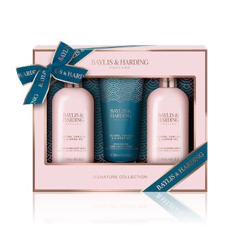 Baylis & Harding Set de îngrijire corporală Ulei de jojoba, vanilie și de migdale 3 buc