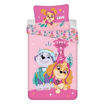 Lenjerie de pat pentru copii din microfibră pentru pat de o persoană 140x200 cm Paw Patrol  – Jerry Fabrics