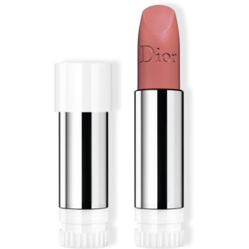 DIOR Rouge Dior The Refill ruj cu persistenta indelungata rezervă culoare 100 Nude Look Matte 3,5 g