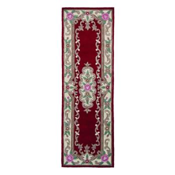 Covor din lână Flair Rugs Aubusson, 67 x 210 cm, roșu