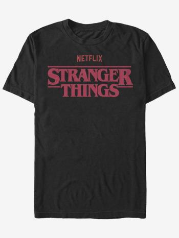 ZOOT.Fan Netflix Logo Stranger Things Tricou Negru