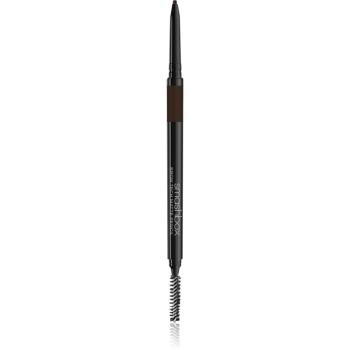 Smashbox Brow Tech Matte Pencil creion pentru sprancene cu pensula culoare Dark Brown 0.09 g