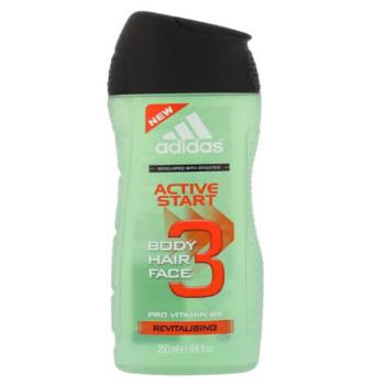 Adidas Gel de duș și șampon 3 in 1 pentru bărbați Hair & Body Active Start (Shower Gel, Shampoo, Face Wash) 400 ml