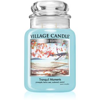 Village Candle Tranquil Moments lumânare parfumată  (Glass Lid) 602 g