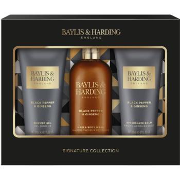 Baylis & Harding Black Pepper & Ginseng set cadou (pentru față, corp și păr) pentru bărbați