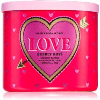 Bath & Body Works Bubbly Rosé - Love lumânare parfumată 411 g