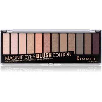Rimmel Magnif’ Eyes paleta farduri de ochi culoare 002 Blush Edition 14.16 g