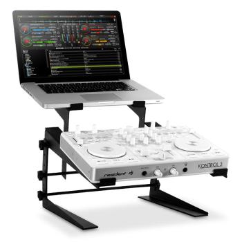 Resident DJ DJX-250 suport pentru Notebook și mixer / controler, negru