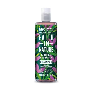 Faith in Nature Șampon natural hrănitor pentru păr normal și uscat Lavandă (Nourishing Shampoo) 400 ml