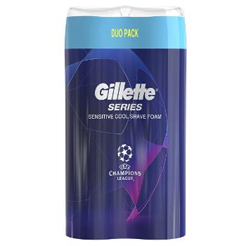Gillette Spumă de ras Series Bulldog Sensitive Cool Shave Foam 2 x 250 ml
