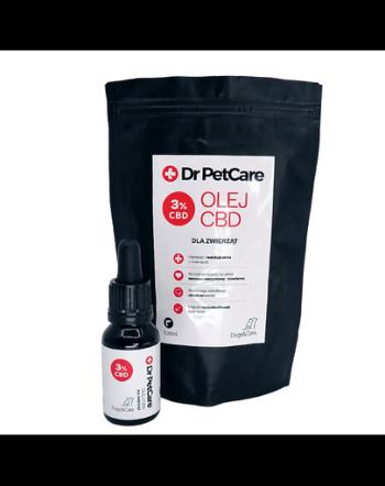 DR PETCARE Supliment pentru animale din ulei CBD 3%, gust de somon 15 ml