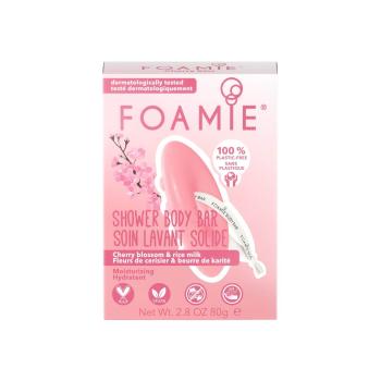 Foamie Săpun hidratant de duș Cherry Kiss With Cherry Blossom and Rice Milk (Shower Body Bar) 80 g