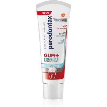 Parodontax Gum And Sens Whitening pasta de dinti cu efect innalbitor pentru dinti 75 ml