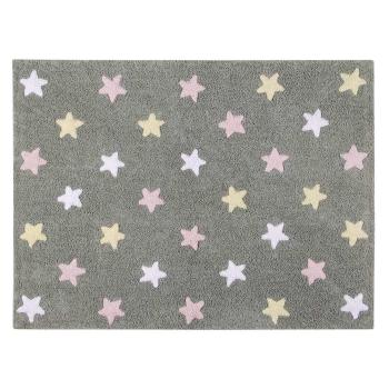 Dětský koberec s hvězdami Tricolor Stars Grey - Pink 