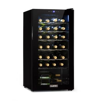 Klarstein Shiraz 28 Uno, frigider pentru vin, 74 l, 28 sticle, panou tactil, 5 - 18 ° C, negru